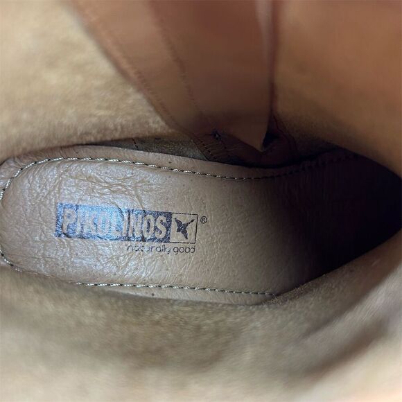 Pikolinos Black Leather Heeled Ankle Booties Size 37 (US 6.5-7) Classic Fall - Picture 12 of 13